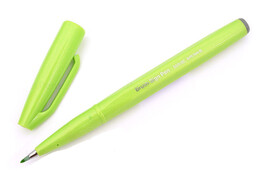 Pentel Fude Touch Brush Sign Pen Fırça Uçlu Kalem LIGHT GREEN - 1