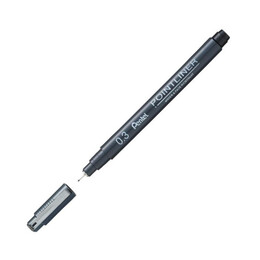 Pentel Pointliner Fiber Uçlu Teknik Çizim Kalemi 0.3 mm. - 1