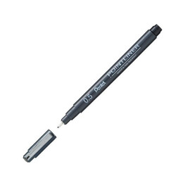 Pentel Pointliner Fiber Uçlu Teknik Çizim Kalemi 0.5 mm. - 1