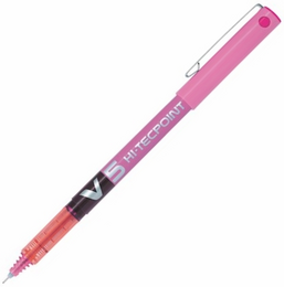 Pilot V5 Hi-Tecpoint 0.5 mm. İğne Uçlu Kalem PEMBE - 1