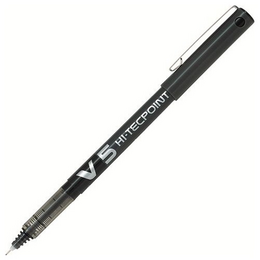 Pilot V5 Hi-Tecpoint 0.5 mm. İğne Uçlu Kalem SİYAH - 1