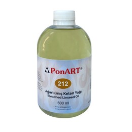 Ponart Bleached Linseed Oil Ağartılmış Keten Yağı 500 ml. - 1