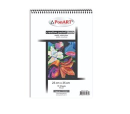 Ponart Creative Pastel Block Pastel Boya Defteri 160 gr. 25x35 cm. Karışık Renkli 15 yaprak - 1