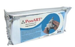 Ponart - Kosida Seramik Hamuru Kili 1000 gr. Beyaz - 1