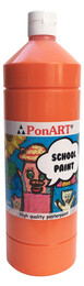 Ponart School Paint Tempera Boya 1000 ml. PSP-2206 TURUNCU - 1