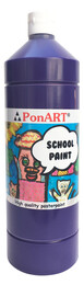 Ponart School Paint Tempera Boya 1000 ml. PSP-2209 MOR - 1