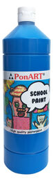 Ponart School Paint Tempera Boya 1000 ml. PSP-2210 PRIMER MAVİ - 1