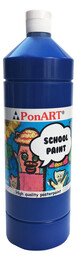 Ponart School Paint Tempera Boya 1000 ml. PSP-2211 K.MAVİ - 1