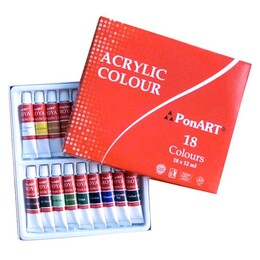 Ponart - Kosida Troya Akrilik Boya Seti 18 Renk x 12 ml. - 1