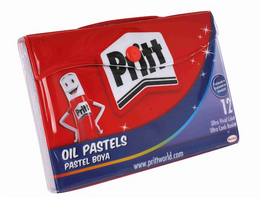 Pritt Pastel Boya 12 Renk Plastik Çantalı - 1