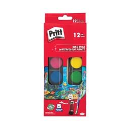 Pritt Sulu Boya 12 Renk Büyük Tablet - 1