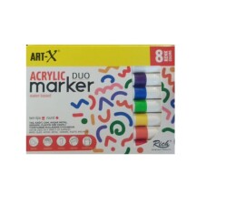 Rich Art-X Akrilik Marker DUO 8 Renk (18689) - 1