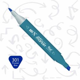 Rich Art-X Sketch Marker Duo Çift Uçlu Marker Kalem 301 Prussian Blue - 1