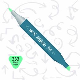 Rich Art-X Sketch Marker Duo Çift Uçlu Marker Kalem 333 Bluish Green - 1