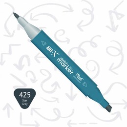 Rich Art-X Sketch Marker Duo Çift Uçlu Marker Kalem 425 Star Grey - 1