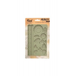 Rich Silicone Moulds Silikon Epoksi ve Polimer Kil Kalıbı 19x12 cm. 17865 - 1