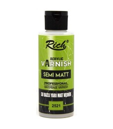 Rich Su Bazlı Vernik YARI MAT (Semi Matt Acrylic Varnish) 120 cc. - 1