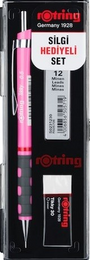 Rotring Tikky Versatil Kalem + Min + Silgi Okul Seti 0.5 mm NEON PEMBE - 1