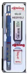 Rotring Tikky Versatil Kalem + Min + Silgi Okul Seti 0.7 mm MAVİ - 1