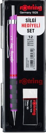 Rotring Tikky Versatil Kalem + Min + Silgi Okul Seti 0.7 mm MOR - 1