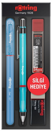 Rotring Visuclick Versatil Kalem + Jel Kalem + Min + Silgi Okul Seti 0.5 mm MAVİ - 1