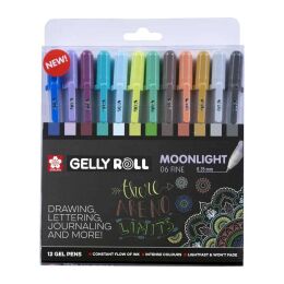 Sakura Gelly Roll Jel Mürekkepli Kalem Seti Moonlight Cosmos Set 12 Renk - 1