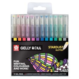 Sakura Gelly Roll Jel Mürekkepli Simli Kalem Seti Stardust Glitter Set 12 Renk - 1