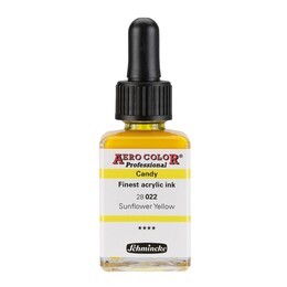 Schmincke Aero Color Akrilik Mürekkep 28 ml. 022 Candy Colors Sunflower Yellow - 1