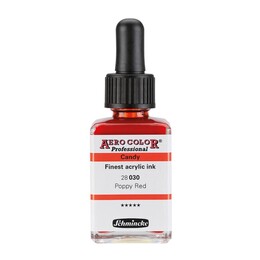 Schmincke Aero Color Akrilik Mürekkep 28 ml. 030 Candy Colors Poppy Red - 1