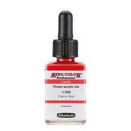 Schmincke Aero Color Akrilik Mürekkep 28 ml. 033 Candy Colors Flame Red - 1