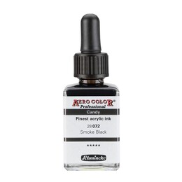 Schmincke Aero Color Akrilik Mürekkep 28 ml. 072 Candy Colors Smoke Black - 1