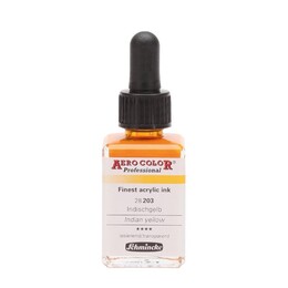 Schmincke Aero Color Akrilik Mürekkep 28 ml. 203 Indian Yellow - 1