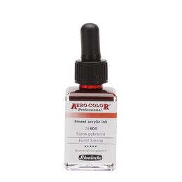 Schmincke Aero Color Akrilik Mürekkep 28 ml. 604 Burnt Sienna - 1