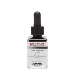 Schmincke Aero Color Akrilik Mürekkep 28 ml. 702 Black - 1