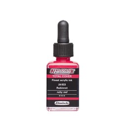 Schmincke Aero Color Akrilik Mürekkep 28 ml. 833 Ruby Red - 1