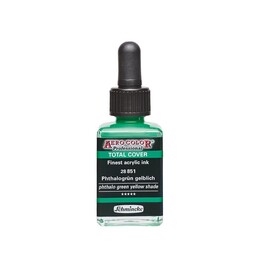 Schmincke Aero Color Akrilik Mürekkep 28 ml. 851 Phthalo Green Yellow Shade - 1