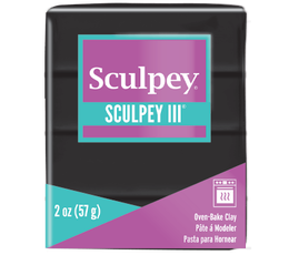 Sculpey III Polimer Kil 042 Black (Siyah) - 1