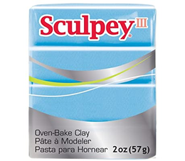 Sculpey III Polimer Kil 1103 Light Blue Pearl (Açık Mavi İnci) - 1