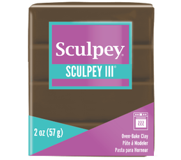 Sculpey III Polimer Kil 1109 Suede Brown (Suede Kahve) - 1