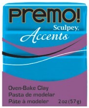 Sculpey Premo Accents Ekstra Efektli Polimer Kil 5040 Blue Translucent - 1