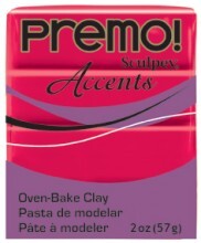 Sculpey Premo Accents Ekstra Efektli Polimer Kil 5044 Red Translucent - 1