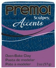 Sculpey Premo Accents Ekstra Efektli Polimer Kil 5059 Blue Granite - 1