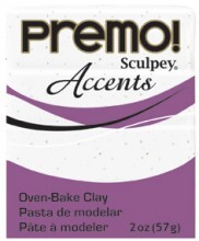 Sculpey Premo Accents Ekstra Efektli Polimer Kil 5061 White Granite - 1