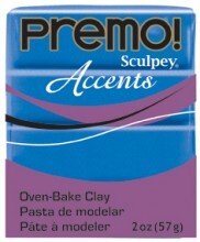 Sculpey Premo Accents Ekstra Efektli Polimer Kil 5289 Blue Pearl - 1