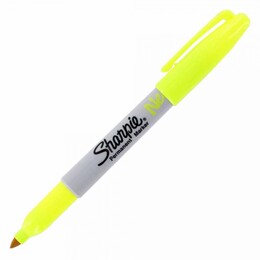 Sharpie Neon Permanent Marker Kalem Fine Uç FOSFORLU SARI - 1