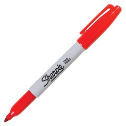 Sharpie Permanent Marker Kalem Fine Uç KIRMIZI - 1