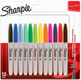 Sharpie Permanent Marker Kalem Seti Fine Uç 12 Renk - 1