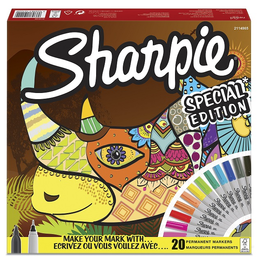 Sharpie Permanent Marker Kalem Seti Fine Uç 20 Renk GERGEDAN - 1