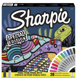 Sharpie Permanent Marker Kalem Seti Fine Uç 20 Renk KAPLUMBAĞA - 1