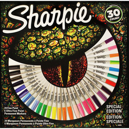 Sharpie Permanent Marker Kalem Seti Fine Uç 30 Renk KERTENKELE - 1